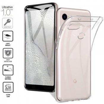 Silikoninis ploniausias dėklas - permatomas (Google Pixel 3A)